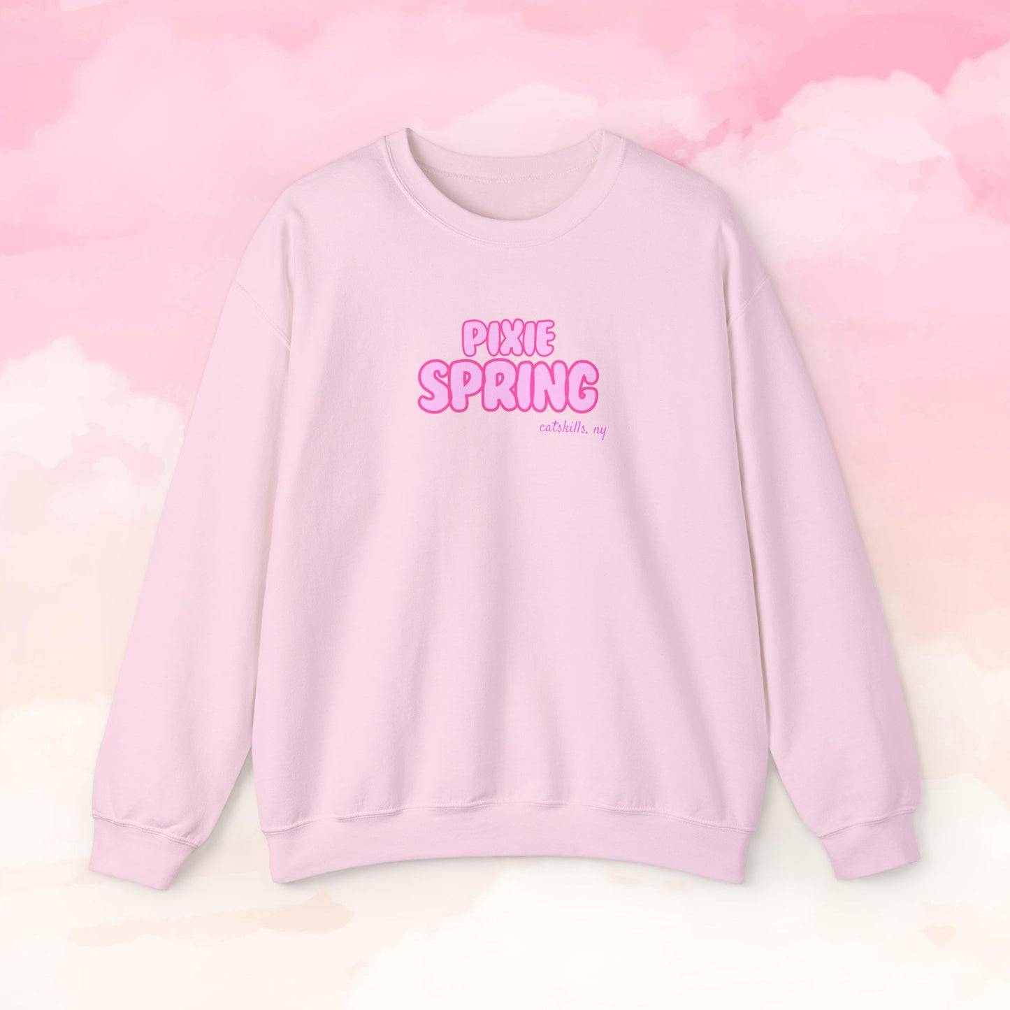 Bubbly Pink Pixie Crewneck Sweatshirt