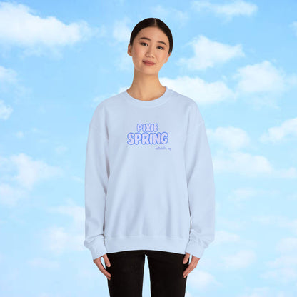 Bubbly Blue Pixie Crewneck Sweatshirt