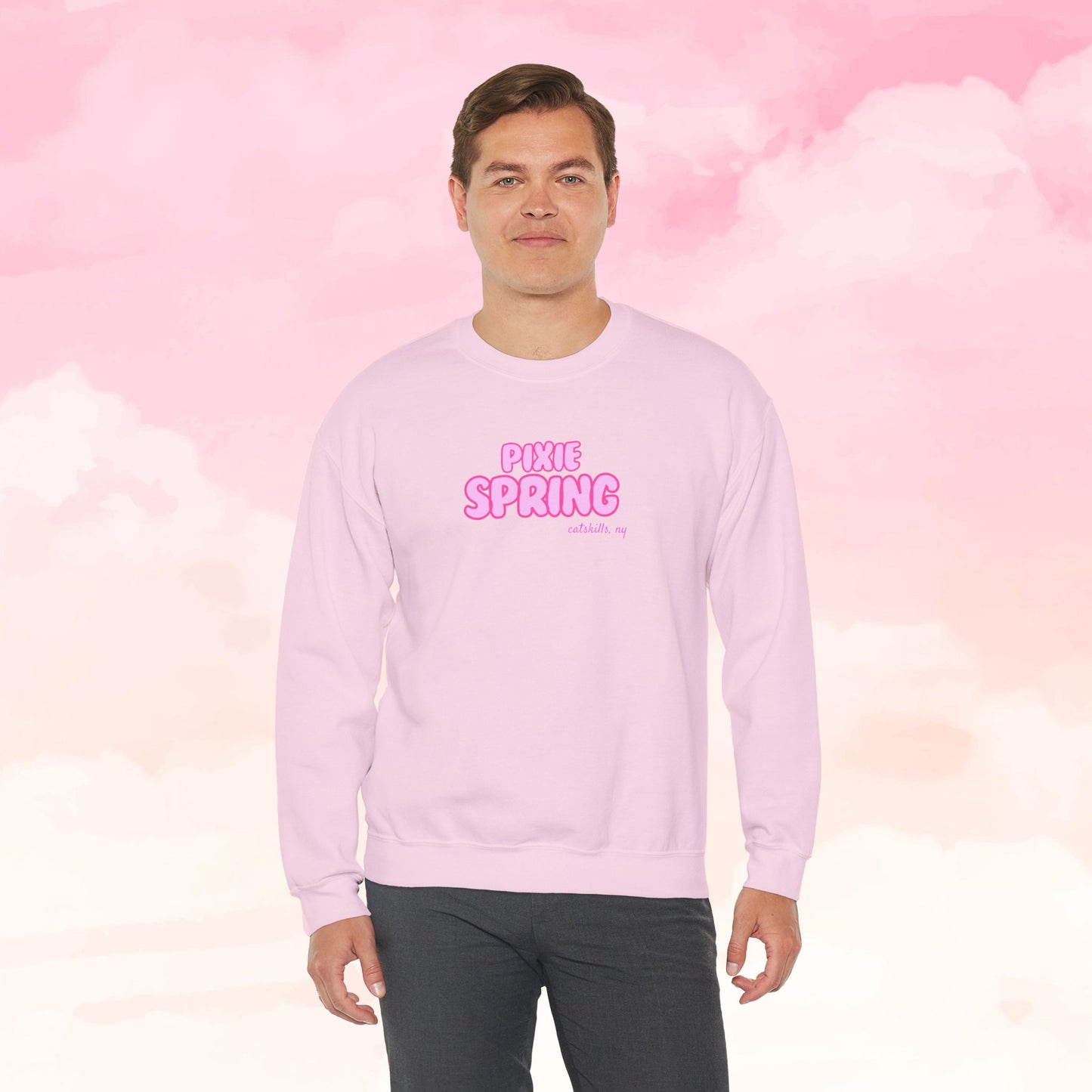 Bubbly Pink Pixie Crewneck Sweatshirt