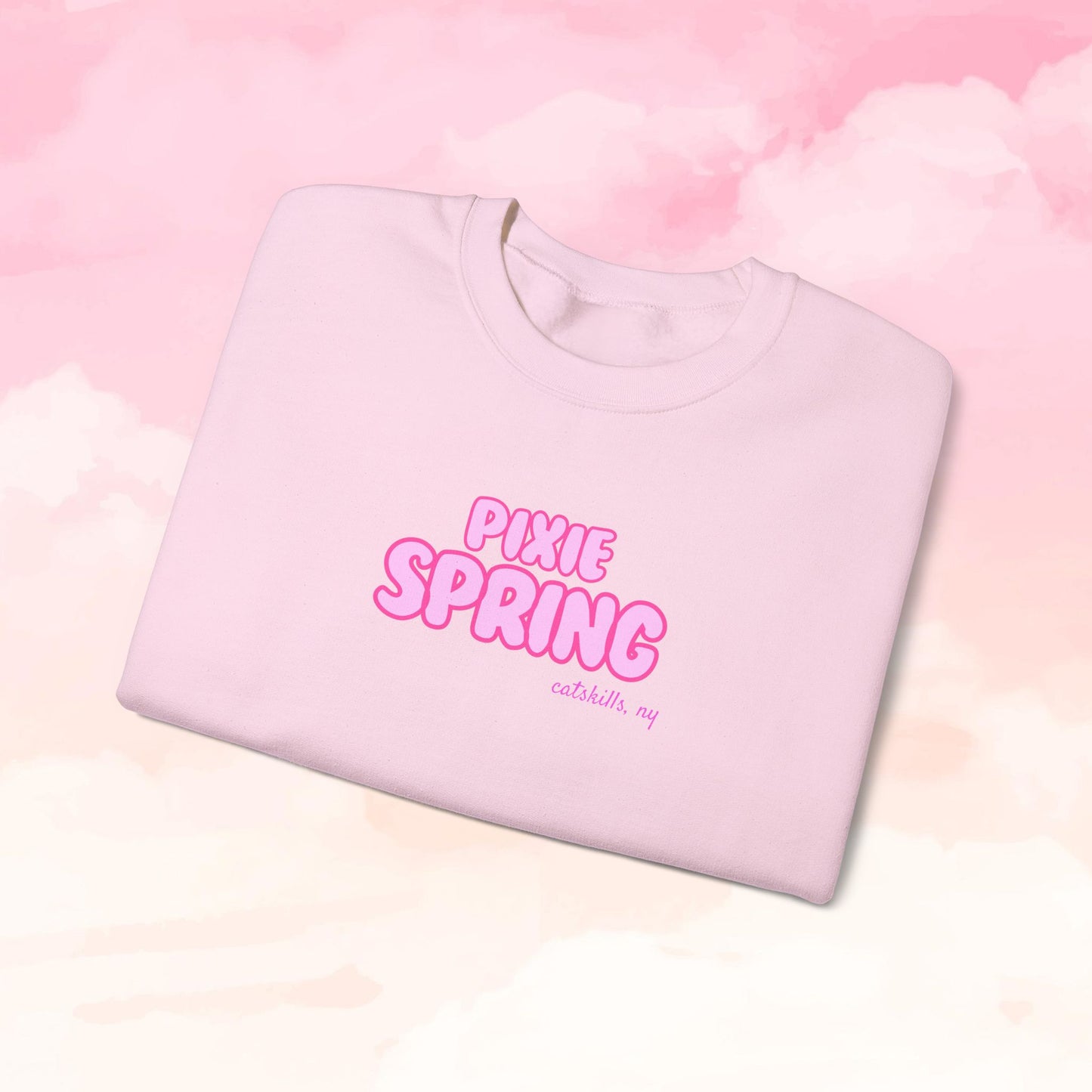 Bubbly Pink Pixie Crewneck Sweatshirt